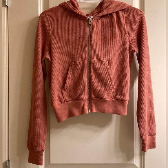 TNA Thermal Waffle Zip Up Hoodie - Picture 3 of 4